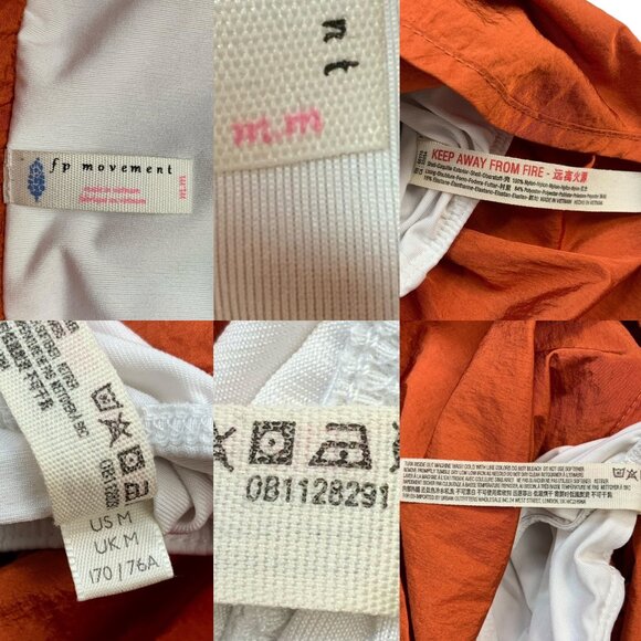 Free People FP Movement The Way Home Shorts M Orange High Rise Built In Brief - Picture 5 of 13